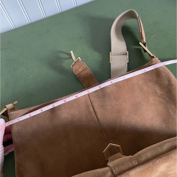 India Hicks EDWINA Hobo/Saddle Bag in Suede - Picture 8 of 13